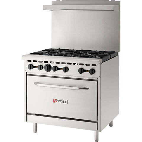 Wolf by Vulcan WX36-6B - 36" Commercial Gas Range with 6 Open Burners