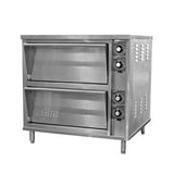 Zesto 800 - Electric Double Deck Countertop Pizza Deck Oven - 21" x 21" x 7.75" Cooking Chamber