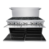 Atosa AGR-10B — 60″ Gas Range with Ten (10) Open Burners