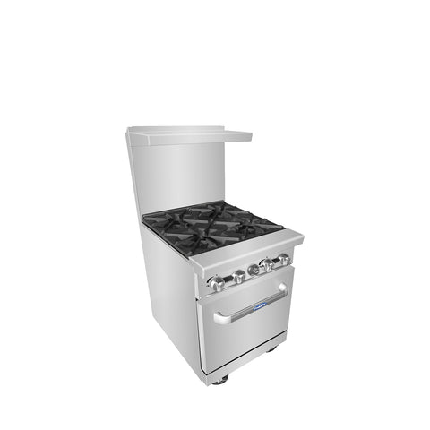 Atosa AGR-4B — 24″ Gas Range with Four (4) Open Burners
