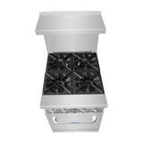 Atosa AGR-4B — 24″ Gas Range with Four (4) Open Burners