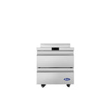 Atosa AWR27D2 – Worktop Refrigerator with Drawers & Backsplash