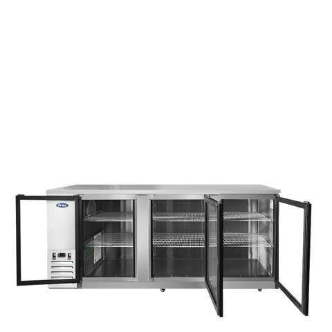 Atosa MBB90GGR — 90″ Back Bar Cooler with Glass Doors