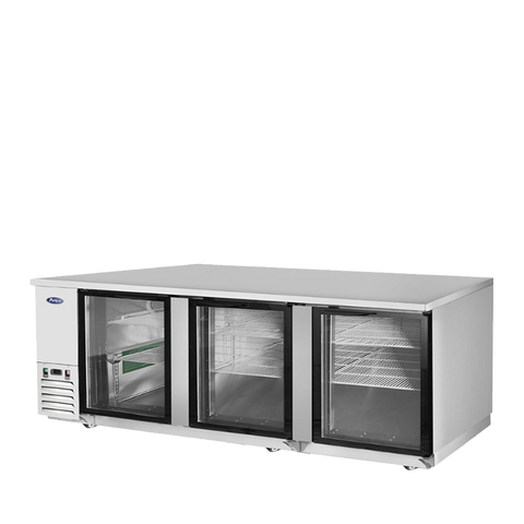 Atosa MBB90GGR — 90″ Back Bar Cooler with Glass Doors