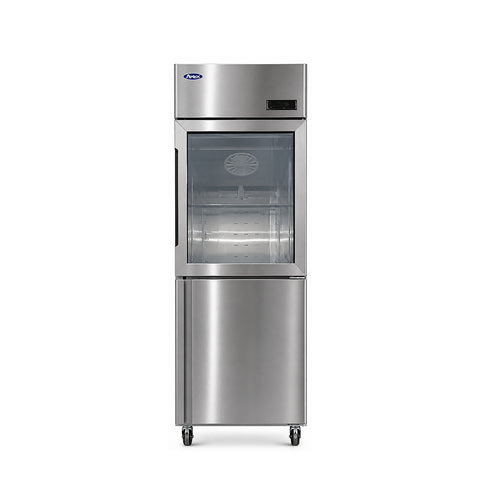 Atosa MCF8607G1 – Top Mount 1/2 Glass Door 1/2 Solid Door Reach-In Freezer