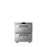 Atosa MGF8415GR — 27″ Two-Drawer Undercounter Refrigerator