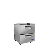 Atosa MGF8415GR — 27″ Two-Drawer Undercounter Refrigerator