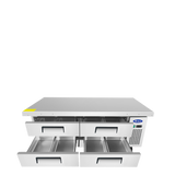 Atosa MGF8453GR — 72″ Refrigerated Chef Base
