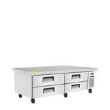 Atosa MGF8453GR — 72″ Refrigerated Chef Base