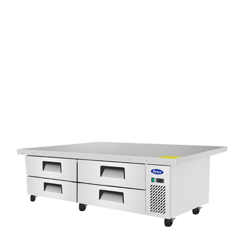 Atosa MGF8454GR — 76″ Refrigerated Chef Base, Extended Top
