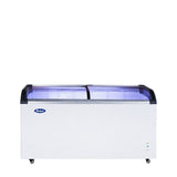 Atosa MMF9113 — Curved Glass Top Chest Freezer (12 cu ft)