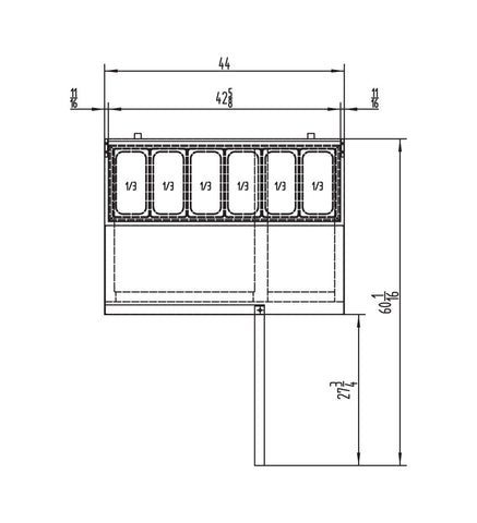 Atosa MPF8201GR — 44″ Refrigerated Pizza Prep. Table