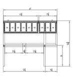 Atosa MPF8202GR — 67″ Refrigerated Pizza Prep. Table