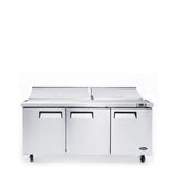 Atosa MSF8304GR — 72″ Refrigerated Standard Top Sandwich Prep. Table