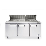 Atosa MSF8308GR — 72″ Refrigerated Mega Top Sandwich Prep. Table