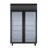 Atosa PLUS-F2B-GD-S-PT – Top Mount Pass-Thru Glass-door Refrigerator