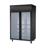 Atosa PLUS-F2B-GD-S-PT – Top Mount Pass-Thru Glass-door Refrigerator