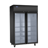 Atosa PLUS-F2B-GD-S-PT – Top Mount Pass-Thru Glass-door Refrigerator
