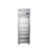 Atosa PLUS-R1-GS-L-PT – Top Mount Pass-Thru Glass-door Refrigerators