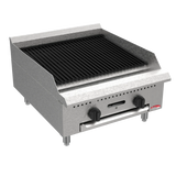 BakeMax America BACGG24 24 Inch Wide Countertop Radiant Gas Charbroiler