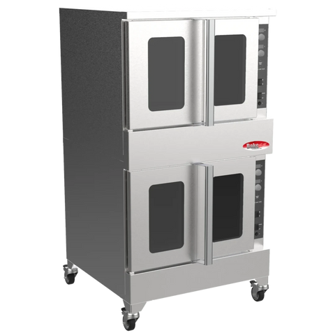 BakeMax America BADCO5E Double Stacked Floor Model Electric Convection Oven