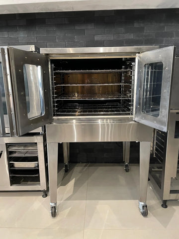 BakeMax America BADCO5G Double Stacked Floor Model Gas Convection Oven