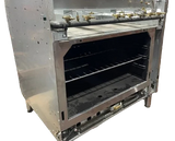 BakeMax America BAS24O 24 Inch Wide 4-Burner Commercial Gas Range with Bakery Oven