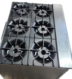 BakeMax America BAS24O 24 Inch Wide 4-Burner Commercial Gas Range with Bakery Oven
