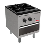 BakeMax America BASPS001 Countertop Single Burner Manual Gas Stock Pot