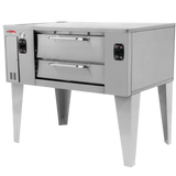 BakeMax BMBPD152 Floor Model 78" Wide Commercial Gas Pizza Stone Deck Oven