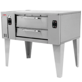 BakeMax BMBPD915 55” Wide Commercial Floor Model Gas Pizza Stone Hearth Deck Oven