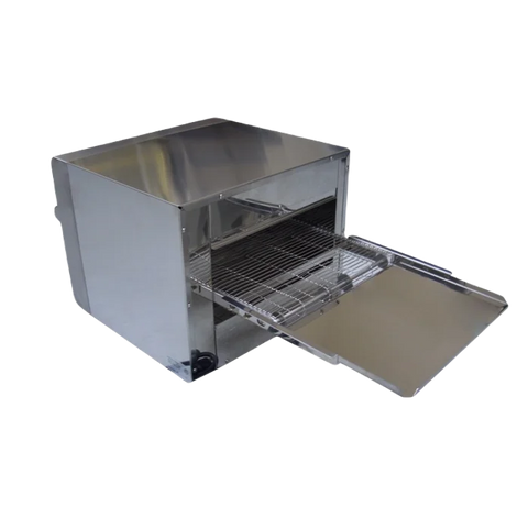 BakeMax BMCB001 Countertop 14 Inch Wide Electric Conveyor Baker Pizza Oven