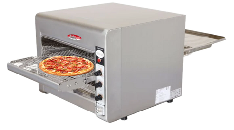 BakeMax BMCB001 Countertop 14 Inch Wide Electric Conveyor Baker Pizza Oven