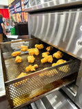 BakeMax BMDGF5 Commercial Floor Model Electric Double Stacked Greaseless Forced Air Fryer