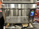 BakeMax BMDRAF Commercial Floor Model Double Stacked Greaseless Forced Air Fryer