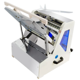 BakeMax BMGF001 Heavy Duty Countertop Bakery Gravity Feed Bread Slicer 7/16" Slice Thickness 35 Blades