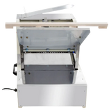 BakeMax BMGF001 Heavy Duty Countertop Bakery Gravity Feed Bread Slicer 7/16" Slice Thickness 35 Blades