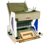 BakeMax BMGF001 Heavy Duty Countertop Bakery Gravity Feed Bread Slicer 7/16" Slice Thickness 35 Blades