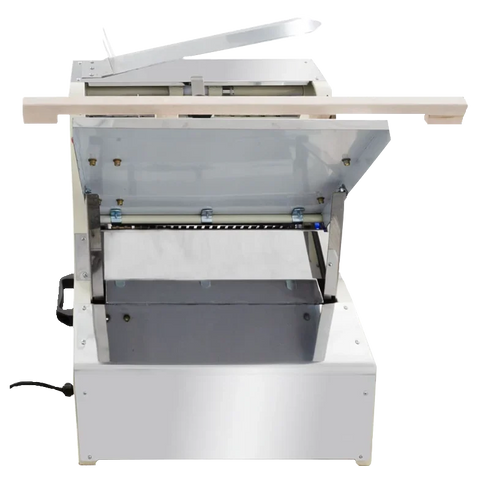 BakeMax BMGF004 Heavy Duty Countertop Bakery Gravity Feed Bread Slicer 5/8" Slice Thickness 23 Blades