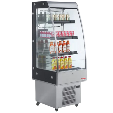 BakeMax BMGG024 Floor Model 24 Inch Wide Grab and Go Refrigerated Display Merchandiser