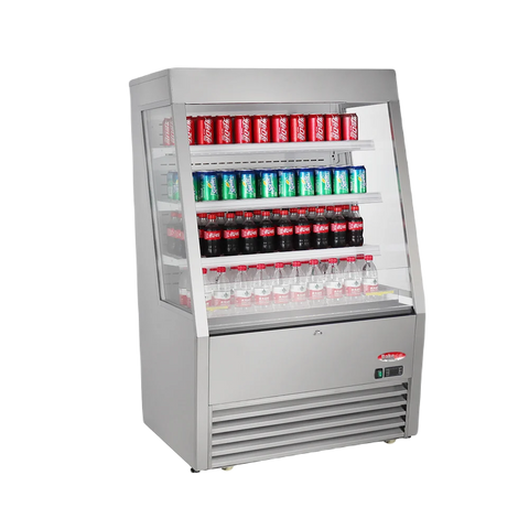 BakeMax BMGG036 Floor Model 36 Inch Wide Grab and Go Refrigerated Display Merchandiser