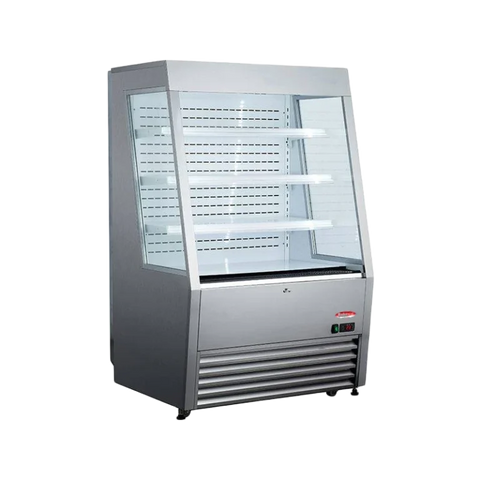 BakeMax BMGGS36 Floor Model 36 Inch Wide Grab and Go Refrigerated Display Merchandiser