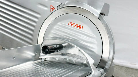 BakeMax BMMSM08 Commercial Electric Countertop Gravity Feed 8 Inch Meat Slicer