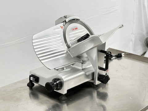 BakeMax BMMSM08 Commercial Electric Countertop Gravity Feed 8 Inch Meat Slicer
