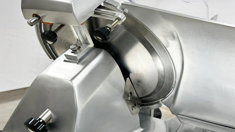 BakeMax BMMSM08 Commercial Electric Countertop Gravity Feed 8 Inch Meat Slicer