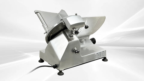 BakeMax BMMSM10 Commercial Electric Countertop Gravity Feed 10 Inch Meat Slicer