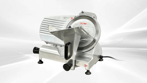 BakeMax BMMSM10 Commercial Electric Countertop Gravity Feed 10 Inch Meat Slicer