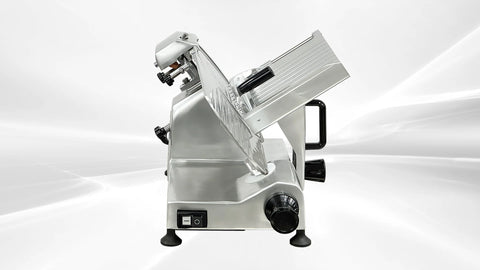 BakeMax BMMSM10 Commercial Electric Countertop Gravity Feed 10 Inch Meat Slicer