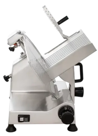 BakeMax BMMSM10 Commercial Electric Countertop Gravity Feed 10 Inch Meat Slicer