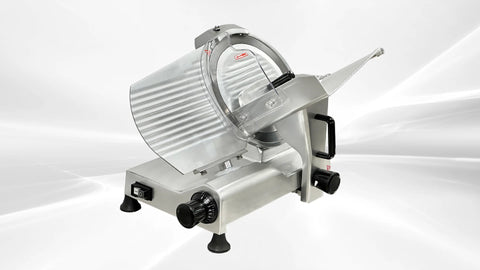 BakeMax BMMSM12 Commercial Countertop Gravity Feed 12 Inch Meat Slicer